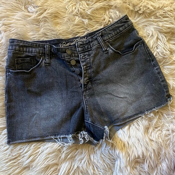 Universal Thread High Rise Shortie Cutoff Jean Shorts - Picture 1 of 6